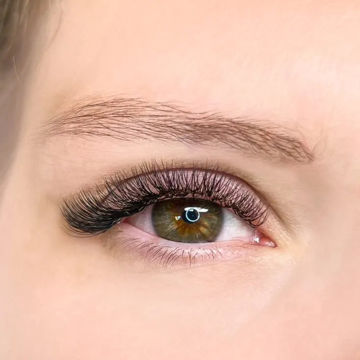 Russian volume lash extensions — bold dramatic look, Lashes & Brows by AJ